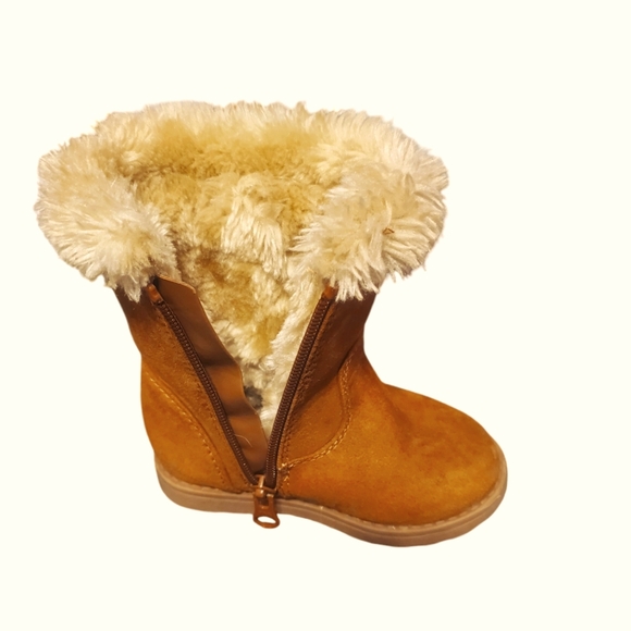 Girls' Leah Zipper Slip-on Shearling Boots - Cat & Jack - Picture 8 of 10